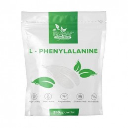 Raw Powders L-Fenilalanina 250 grame Beneficii L-Fenilalanina: ajuta în producerea de neurotransmițători, ajută la reducerea dur