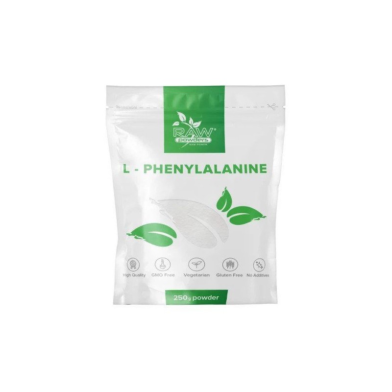 L-Fenilalanina pulbere 250 grame (L-Phenylalanine pudra) L-Fenilalanina pulbere Beneficii: ajuta în producerea de neurotransmiță