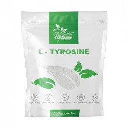 L-Tirozina pulbere 100 grame (L-Tyrosine pudra) L-Tirozina pulbere Beneficii: stimulează eliberarea hormonului de creștere care 