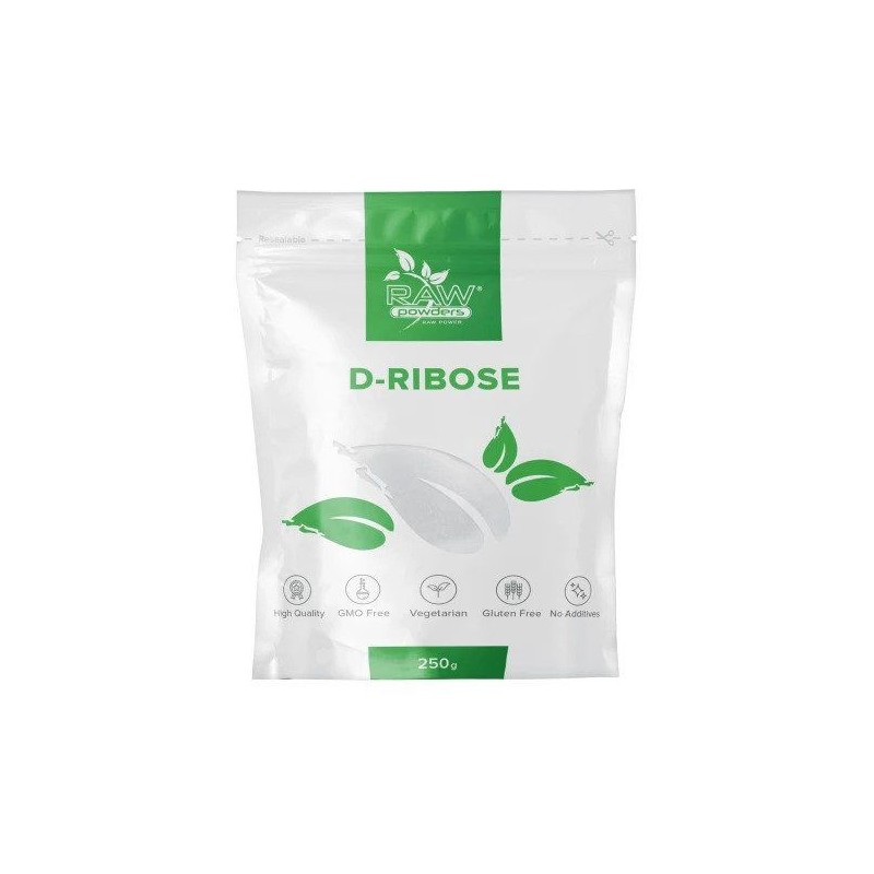 D-Riboza pulbere 250 grame (D-Ribose pudra) D-Riboza pulbere Beneficii: ajuta recuperarea rezervelor de energie din celulele dvs