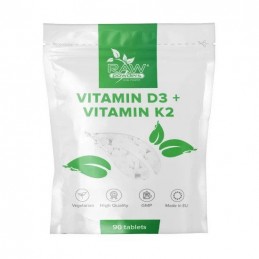 Vitamina D3 + Vitamina K2 90 Tablete (creste mineralizarea oaselor și a dinților) BENEFICII VITAMINA D3 + K2: creste mineralizar