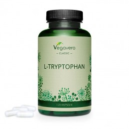 L-Triptofan, 500 mg 120 Capsule (in caz de depresie, anxietate, reduce apetitul, simptomele PMS) Trptofanul ajuta in: tulburare 