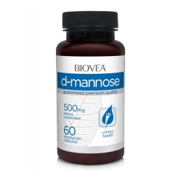 Biovea D-MANNOSE (D-Manoza) 500mg 60 Capsule Beneficii D-Mannose: mentinerea eficientei antibioticelor impotriva infectiilor, ma