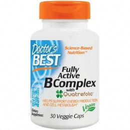 Doctor's Best Fully Active B-Complex with Quatrefolic 30 Capsule Doctor's Best Fully Active B Complex ofera energie si ajuta la 