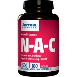 N-A-C  500mg 100 Capsule (sprijină sănătatea celulară, puterea antioxidantă) Beneficii N-Acetil Cisteina: formă stabilă de L-cis