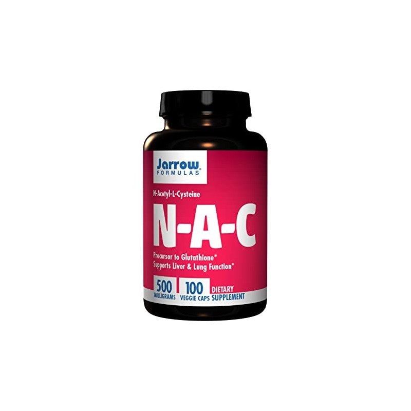 Jarrow N-A-C  500mg 100 Capsule Beneficii N-Acetil Cisteina: formă stabilă de L-cisteină, sprijină sănătatea celulară, puterea a