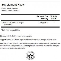 Swanson Turmeric, 720mg - 100 Capsule Beneficii turmeric: protejeaza ficatul si sistemul digestiv, actioneaza ca tonic pentru si