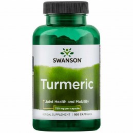 Supliment alimentar Turmeric, 720mg - 100 Capsule, Swanson Beneficii turmeric: protejeaza ficatul si sistemul digestiv, actionea