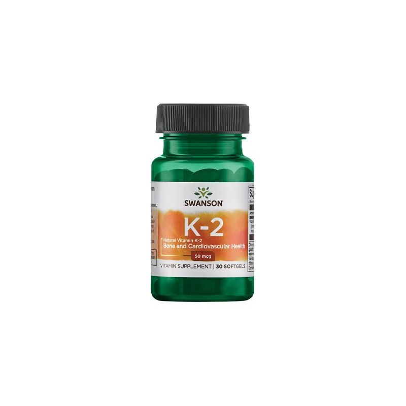 Swanson Vitamin K2 - Natural, 50mcg - 30 Capsule Beneficii Vitamina K2: eficienta in minimizarea bolilor de inima, sprijina sana