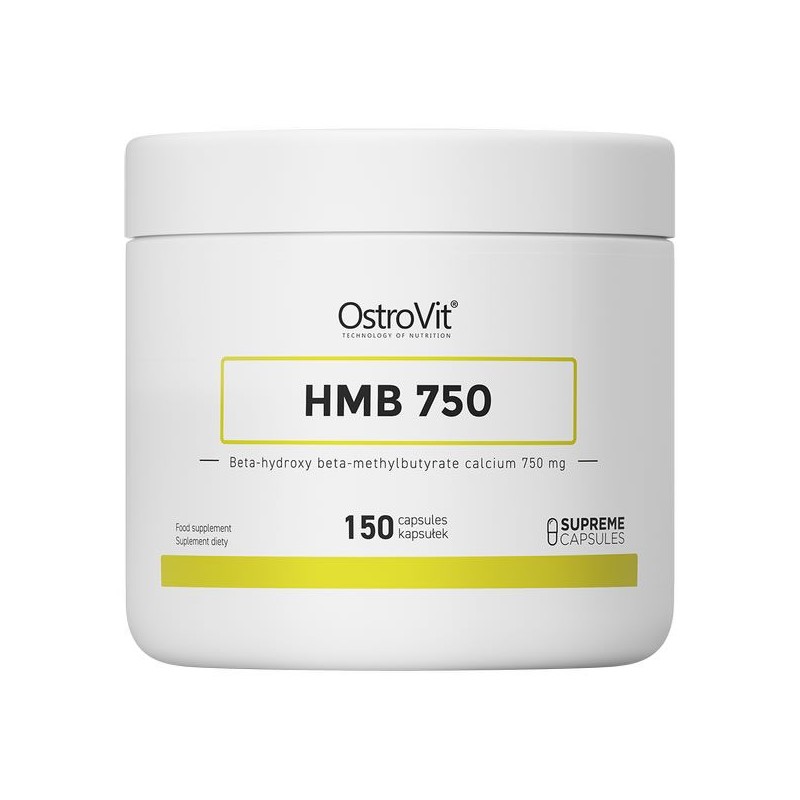 OstroVit Supreme Capsule HMB 750 mg 150 Capsule Beneficii HMB: reduce catabolismul muscular, stimularea cresterii musculare, aju