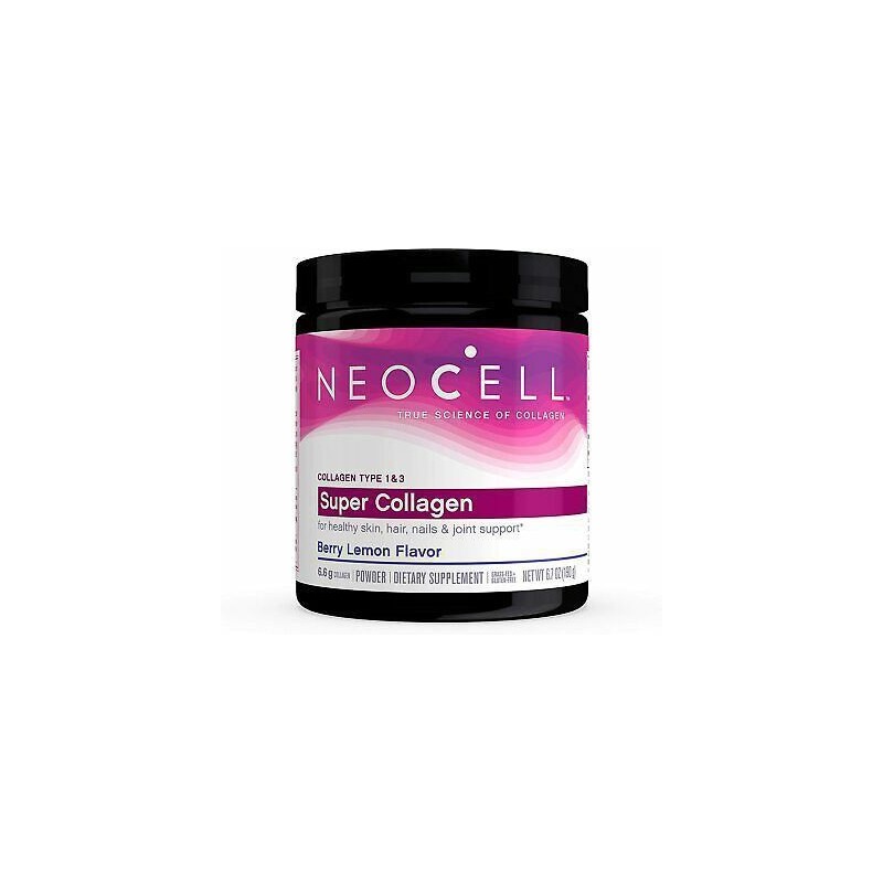 Neocell, Super Collagen 1 & 3, pudra cu aroma de fructe de padure si lamaie, 190 grame Beneficii Super Collagen tip 1&amp;3: con