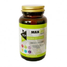 MAXIMUM BETA GLUCAN 500mg (1500mg per doza) 60 capsule-regleaza metabolismului lipidic Beneficii Beta Glucan: imunostimulator pu