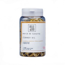 Huile de Carotte, ulei de morcov, (autobronzant natural) 120 capsule Beneficii Belle&amp;Bio ulei de morcovi: 100% ulei de morco