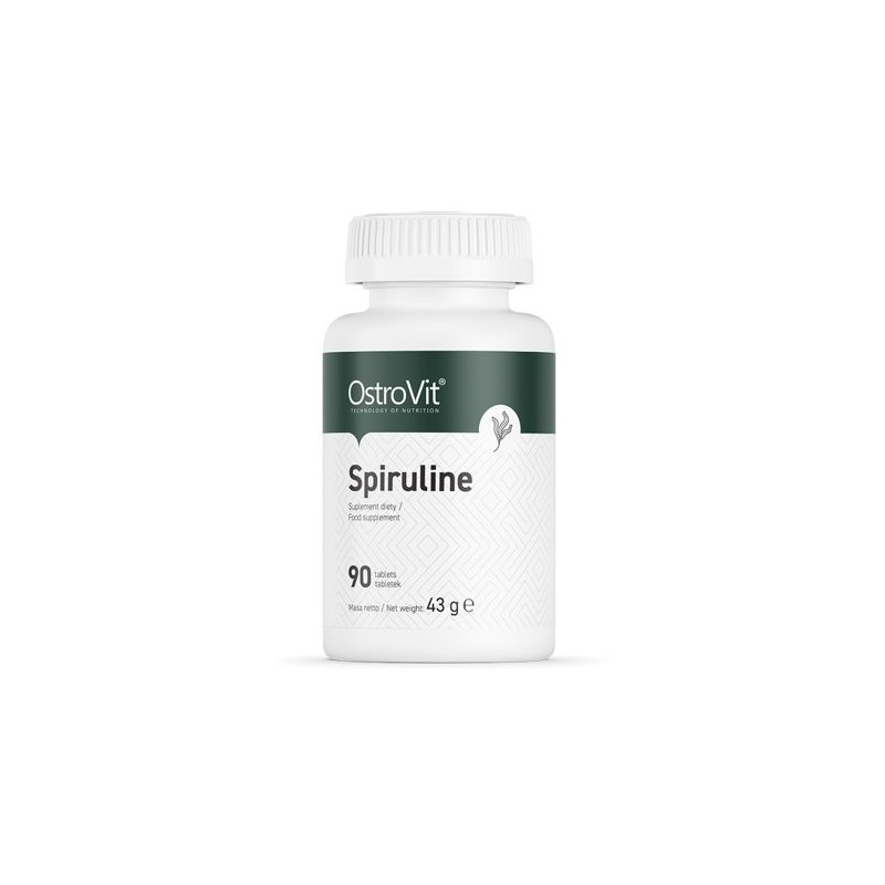 OstroVit Spiruline 90 Tablete Beneficii Spirulina: in caz de oboseală, ofera vitalitate corpului, creste energia și tonusul, sup