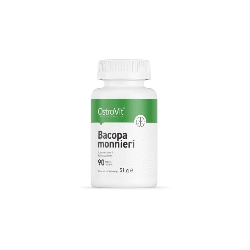 Bacopa Monnieri Extract 200mg 90 Tablete, OstroVit Bacopa Monnieri Extract beneficii: contine antioxidanti puternici, poate redu