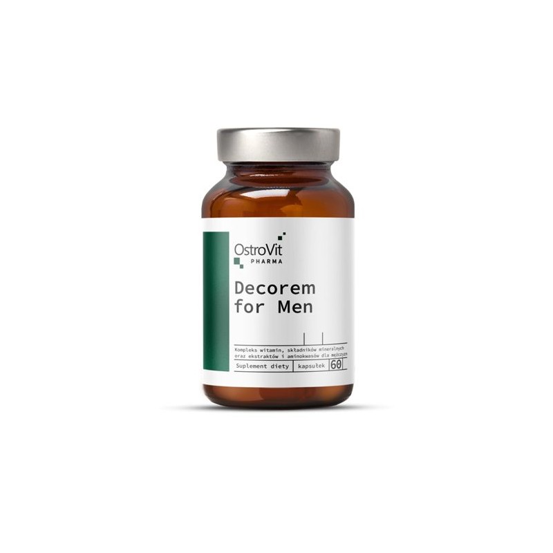 OstroVit Pharma Decorem For Men 60 Capsule (Vitamine si minerale pentru barbati) Beneficii OstroVit Pharma Decorem pentru bărbaț