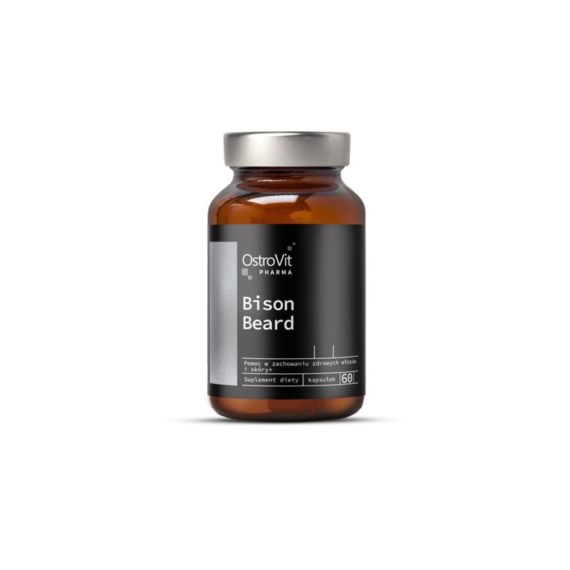 OstroVit Pharma Bison Beard 60 Capsule (vitamine pentru par) Beneficii OstroVit Pharma Bison Beard: susține menținerea părului, 