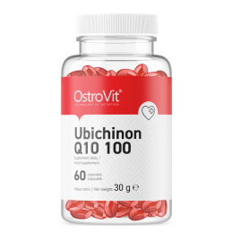 Ubichinon Q10 100 mg, 60 Capsule (neutralizeaza excesul de radicali liberi si previne deteriorarea ADN-ului celular) Beneficii O