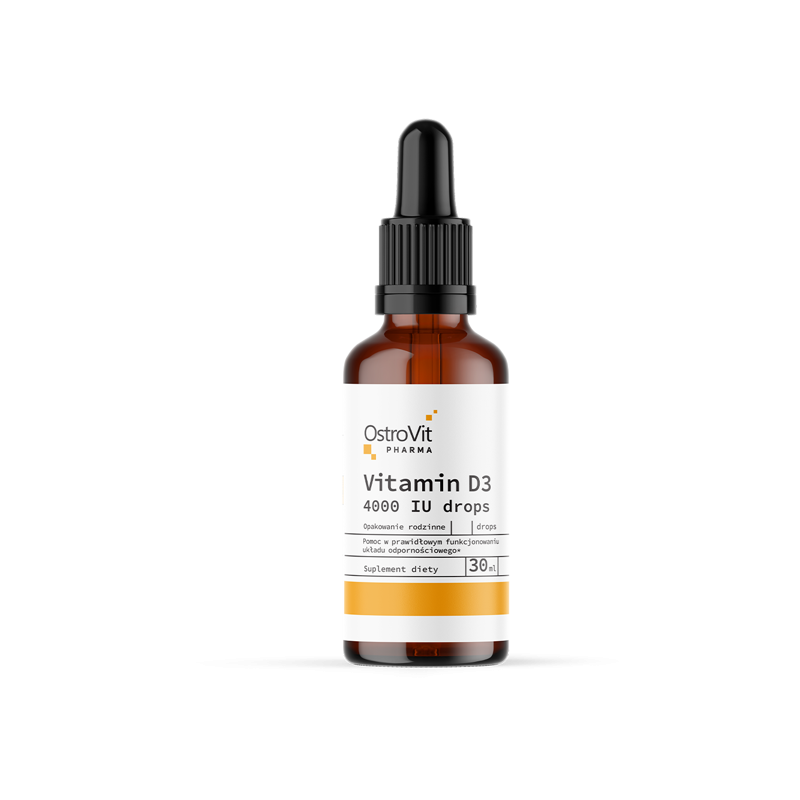 Pharma Vitamina D3 4000 IU picaturi adulti 30 ml, OstroVit Vitamina D3 picaturi adulti beneficii: poate imbunatatii imunitatea, 