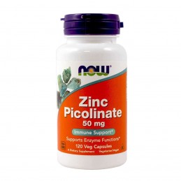 Now Foods Picolinat de Zinc, 50 mg, 60 Capsule Beneficii Picolinat de Zinc: efect antioxidant puternic; hraneste pielea si parul