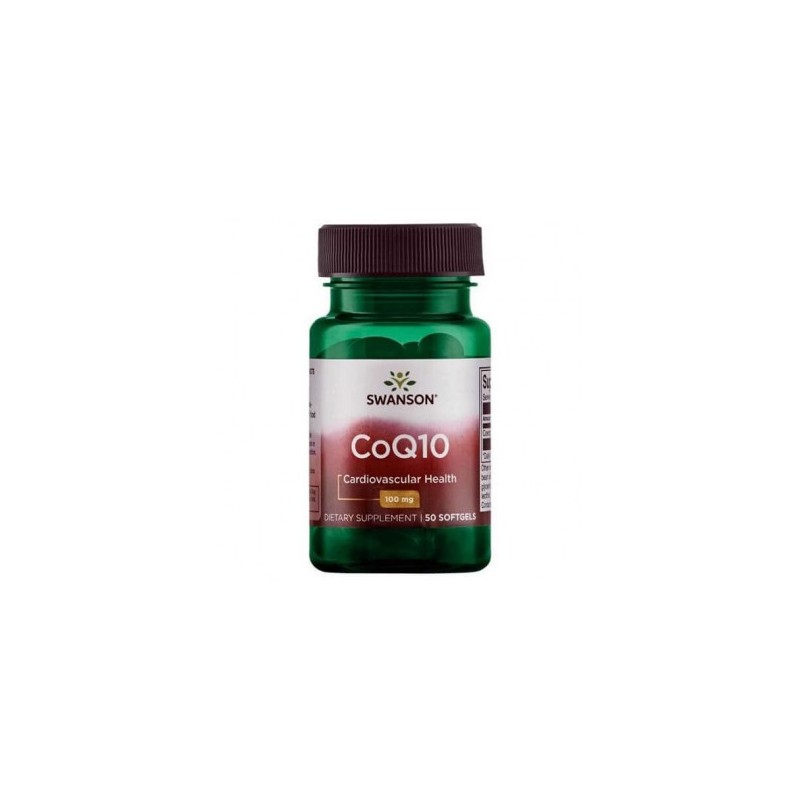 Swanson Coenzima Q10, 100 mg, 50 Capsule (Q10 neutralizeaza radicalii liberi) Beneficii Coenzima Q10: este un supliment alimenta