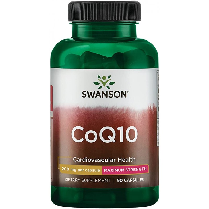Swanson Coenzima Q10, 200 mg, 90 Capsule (Antioxidant natural, intareste imunitatea) Beneficii Coenzima Q10: este un supliment a