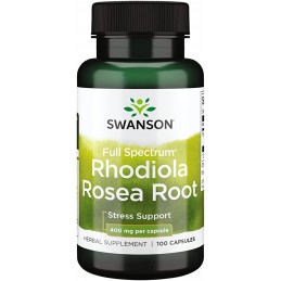 Swanson Rhodiola Rosea Root (radacina) 400mg 100 Capsule Beneficii Rhodiola Rosea: poate ajuta la reducerea stresului, poate aju