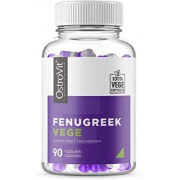 Fenugreek VEGE 600 mg, 90 capsule vegetale (sustine procesele metabolice sanatoase, reduce senzatia de oboseala) Beneficii Fenug