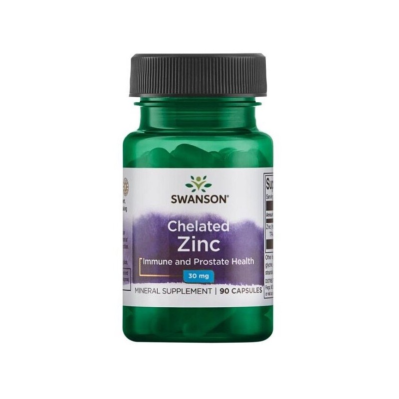 Albion Chelated Zinc - Zinc chelat 30mg 90 Capsule, Swanson Zinc chelat beneficii: reglarea proceselor metabolice si a activitat