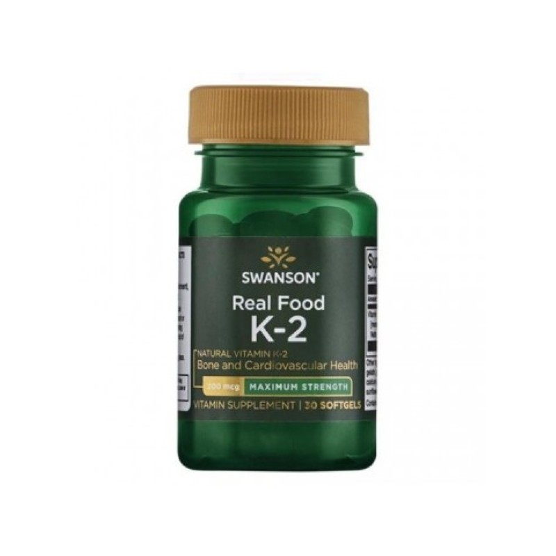 Swanson Vitamina K2 - 200 mcg, 30 Capsule Beneficii Vitamina K2: beneficii pentru oase, imbunatateste sanatatea cognitiva, ajuta