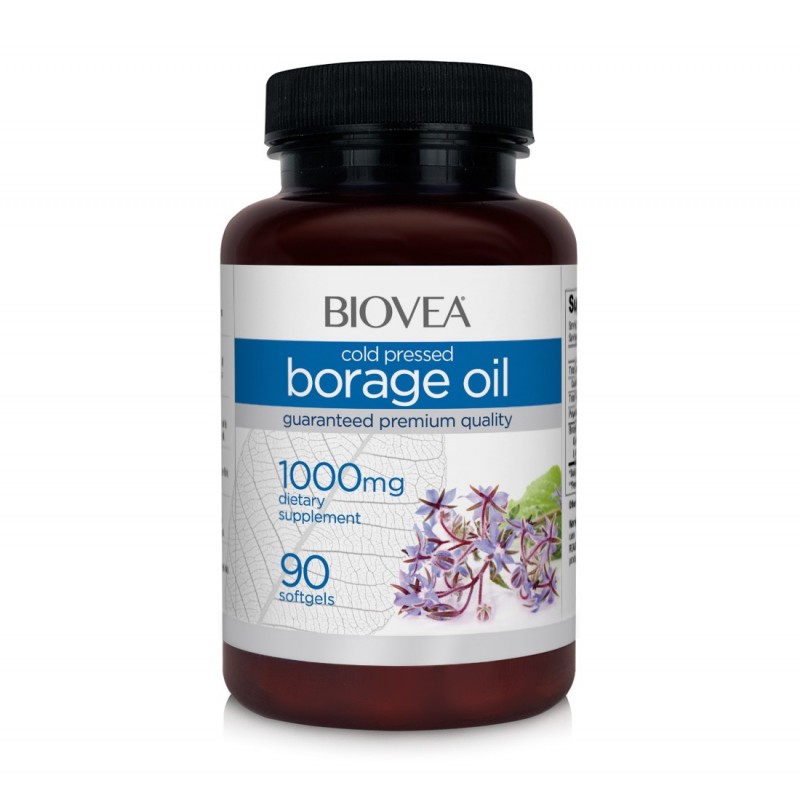 Biovea Ulei de Borago (Ulei Limba mielului) 1000 Mg, 90 Capsule Beneficii Ulei de Borago: sprijină funcția sănătoasă a articulaț