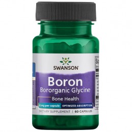 Swanson Boron Organic 6mg 60 Capsule Beneficii bor (boron): accelereaza ameliorarea ranilor, imbunatateste sanatatea gingiilor s