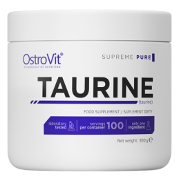 OstroVit Supreme Pure Taurine (taurina pudra) - 300 grame Beneficii L-taurina: sustine metabolismul, imbunatateste performanta f