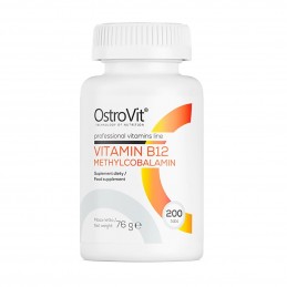 Vitamina B12 Metilcobalamina, 200 Tablete (garanteza un metabolism energetic adecvat, sustine productia de globule rosii) Benefi