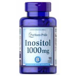 Puritan's Pride Inositol 1000mg - 90 Tablete Beneficii Inositol: va poate ajuta sa pierdeti in greutate, reduce problemele de or