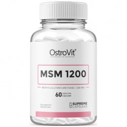 Supreme Capsules MSM 1200 - 60 Capsule (ajuta in reducerea durerilor musculare post-antrenament) Beneficii MSM: ajuta in reducer