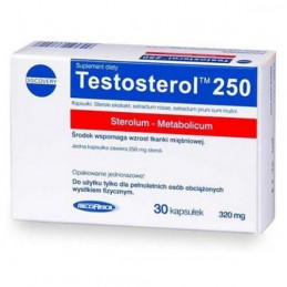 Testosterol 250 30 Capsule, Megabol Testosterol beneficii: ajuta la cresterea masei musculare, contine steroli din plante, acele