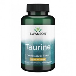 Swanson Taurine, 500mg - 100 Capsule Beneficii L-taurina: sustine metabolismul, imbunatateste performanta fizica, iti protejeaza