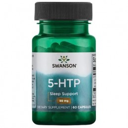Swanson 5-HTP - 50mg - 60 Capsule Beneficii 5 HTP: imbunatateste sanatatea mintala si calitatea somnului, poate ajuta in pierder