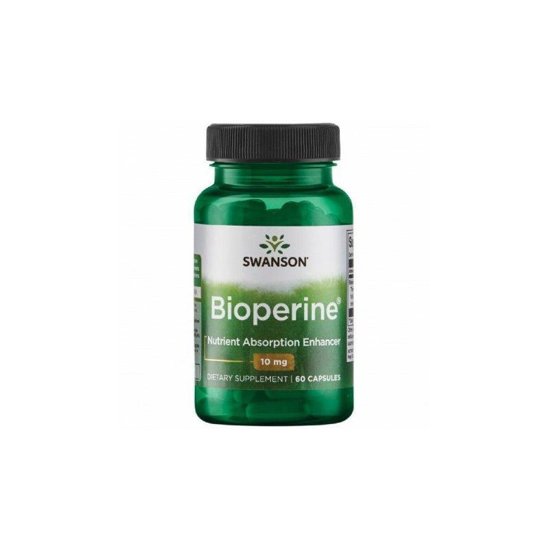 Swanson Bioperine, 10mg - 60 Capsule Beneficii BioPerine: activitate antioxidanta ridicata, agent antiinflamator, controleaza za