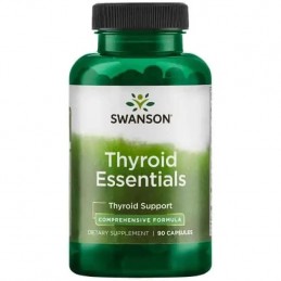Swanson Thyroid Essentials - 90 Capsule Beneficii Thyroid Essentials: sustine sanatatea sistemului nervos, imbunatateste functia