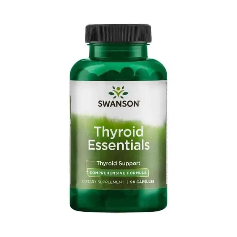 Swanson Thyroid Essentials - 90 Capsule Beneficii Thyroid Essentials: sustine sanatatea sistemului nervos, imbunatateste functia