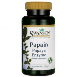 Swanson Papain Papaya Enzyme, 100mg - 90 Capsule Beneficii Papain Papaya: are efecte antioxidante puternice, poate imbunatati sa