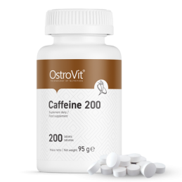 Caffeine 200 mg - 200 Tablete (ajuta la accelerarea metabolismului, stimuleaza, adauga energie) Beneficii Cofeina -ajuta la acce
