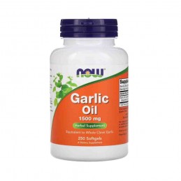 Now Foods Ulei de usturoi (Garlic oil) 1500 mg 250 Capsule (Regleaza tensiunea, scade colesterolul) Beneficiile uleiului de ustu