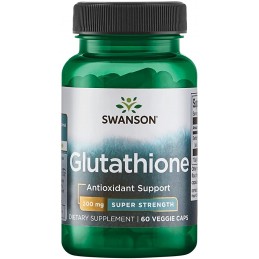 Supliment alimentar Glutathione - Super Strength 200 mg - 60 Capsule, Swanson Beneficiile glutationului- reduce stresul oxidativ