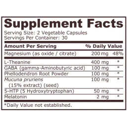 Pure Nutrition Sleep formula (formula pentru somn odihnitor) - 60 capsule Beneficii Sleep formula: formula complexa de somn, red