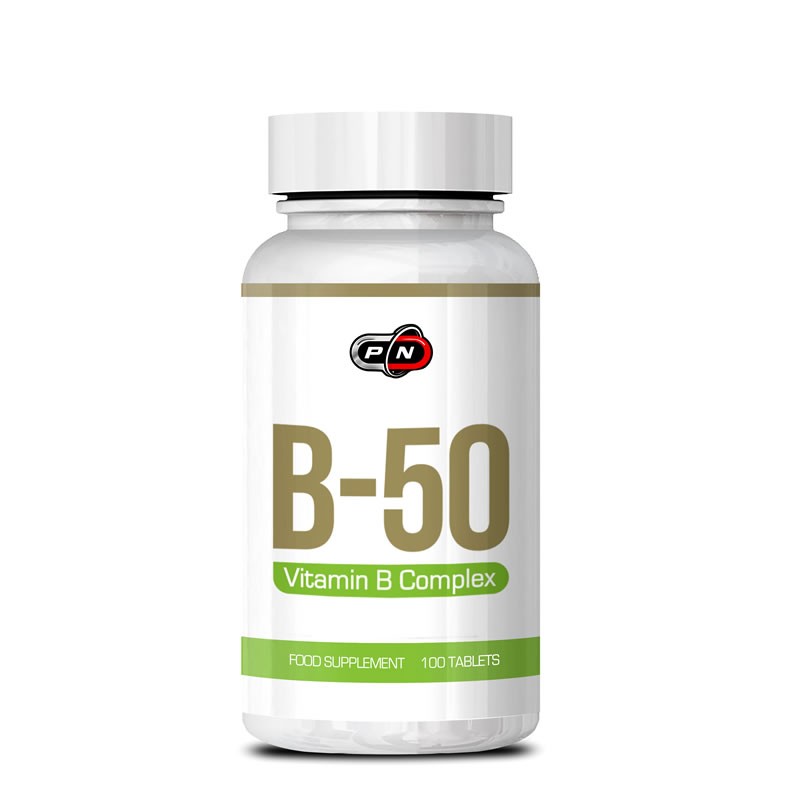B Complex, Complex B-50, 100 tablete, creste energia, vitalitatea si forta, ajuta la producerea serotoninei Beneficii B Complex: