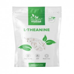L-Theanine 200 mg 180 Tablete (induce relaxarea fără somnolență, diminuarea simptomelor PMS) Beneficii L-Teanina: induce relaxar