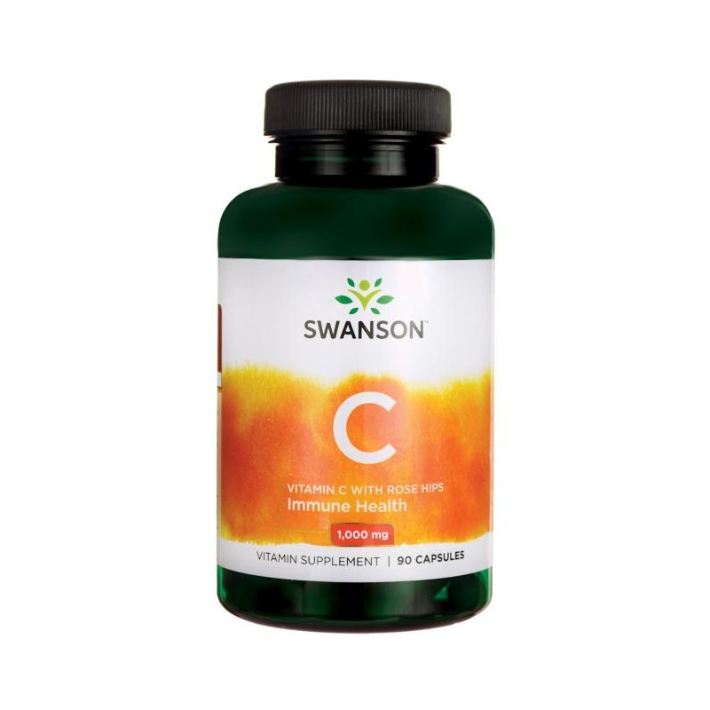 Swanson Vitamin C & Rose Hips Extract (Vit.C & Macese) 90 Capsule, 1000 mg Beneficii Vitamina C &amp; Macese: antioxidant, ajuta